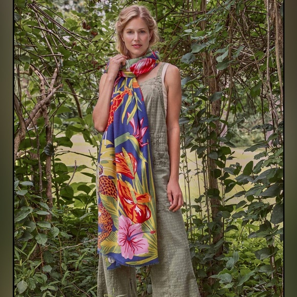 Powder Design Leopard Tropical Jungle Scarf - Picture 4 of 8
